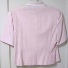 KASPER LIGHT PINK WHITE TRIM SHORT SLEEVE SKIRT SUIT 8 PETITE? FULLY LINED EUC 8 — photo 7