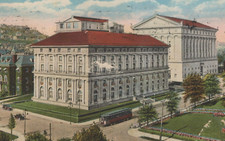 Masonic Temple & University Club in Pittsburgh PA White Border Vintage Post Card