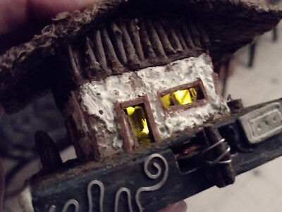  VIKING HOUSE 1:144 Scale DIORAMA Electrified/Light up Nordic Cabin