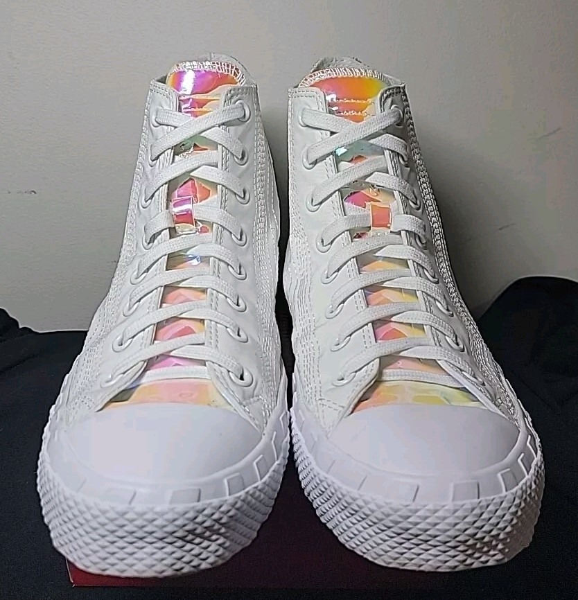 Converse UNT1TL3D Hi-Vis White Men Size 8 Canvas High Top Sneaker Shoes 170605C Converse UNT1TL3D Hi-Vis White Men Size 8 Canvas High Top  main image 3