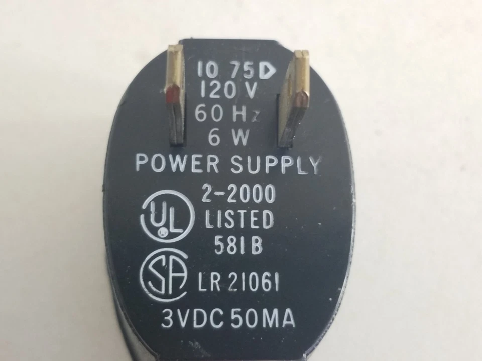 Casio 2 Power Supply 2-2000 10 75d LR 21061 3 V DC 50 Milliamps - Image 4 of 4