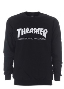 felpa thrasher nera
