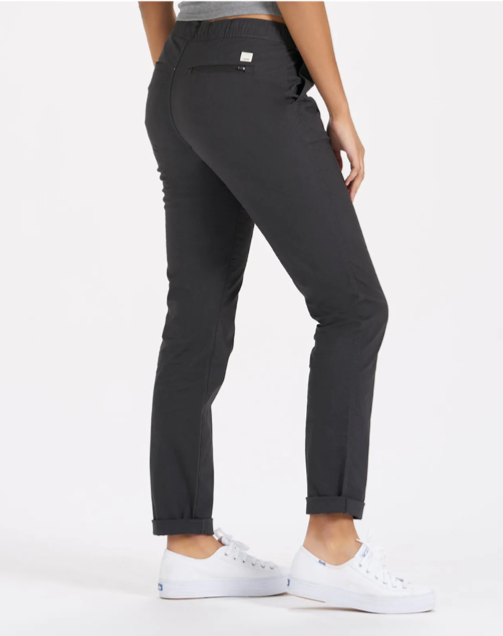 VUORI Women's Ripstop Pants Charcoal Organic Cotton Size Small LONG NWT