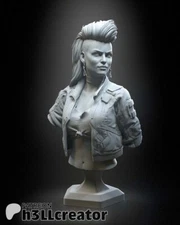 Rogue Amendiares Bust - Cyberpunk 2077 - 3D Printed Resin Miniature - Unpainted