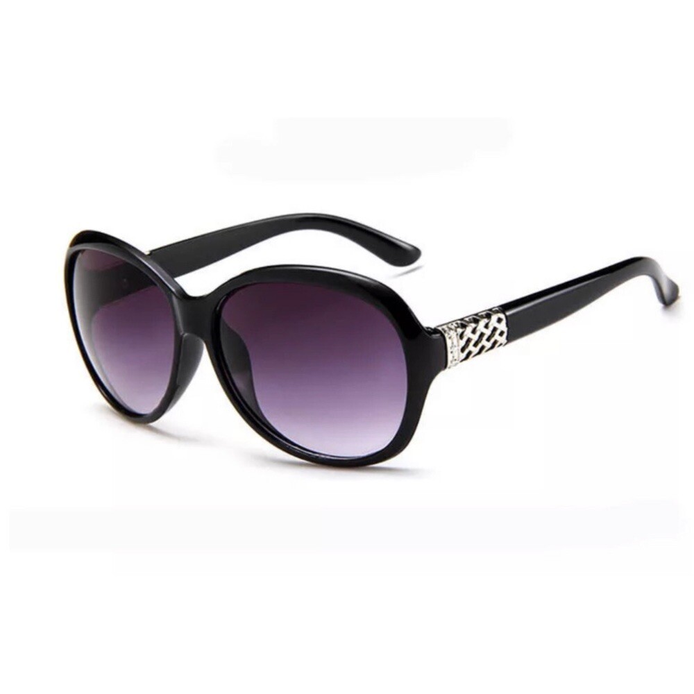 Black Retro Round Oversized Sunglasses New with Case OVERSIZED EXAGGERATED Vintage Retro SUNGLASSES Large Big  main image 2