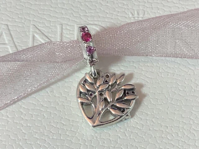 NWOT Pandora Sterling Silver Tree of Love Dangle Charm 796592CZSMX  