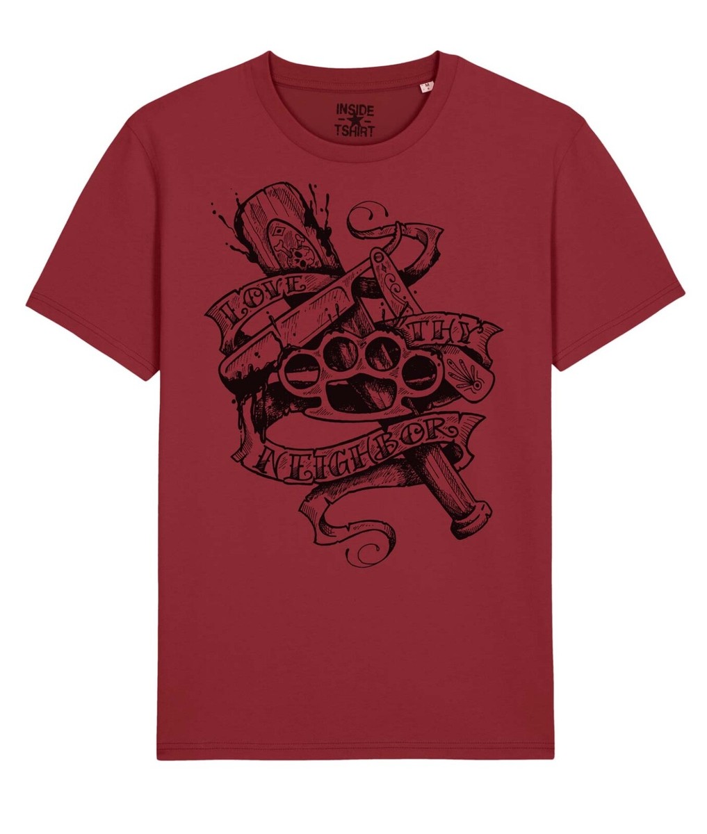 Maglietta Ama i Tuoi Vicini Tattoo Love Thy Neighbor Hooligans T