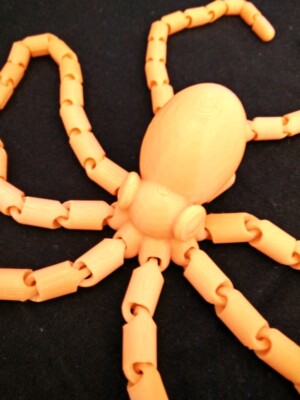Octopus with Movable Tentacles 3D Printed Sculpture Statue - Choice of Color