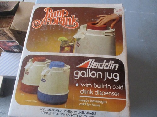 Vintage New NOS Aladdin Pump-A-Drink Boxed Collectible Rust 1-Gallon Picnic Home - Picture 6 of 7