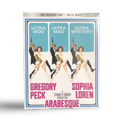 Kino Lorber ARABESQUE 4K UHD + Blu-ray Limited Slipcover Edition