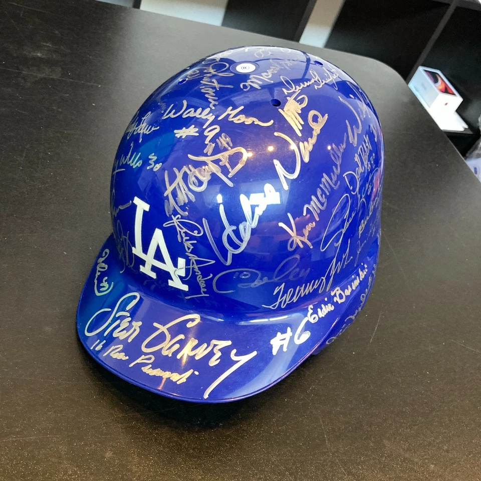 Beautiful Los Angeles Dodgers Legends Multi Signed Helmet 45+ Sigs With JSA COA - Image 3 of 4