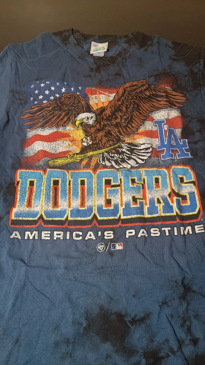 47 Brand Los Angeles Dodgers American Flag Eagle Shirt Size Medium