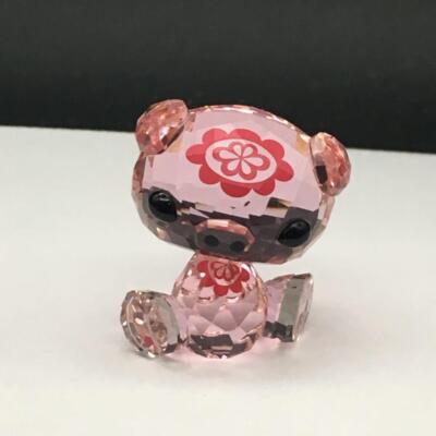 SWAROVSKI BU BU THE PIG - LOVLOTS ZODIAC - PINK CRYSTAL FIGURINE