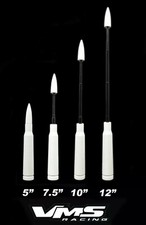 Telescopic White Bullet Antenna For Ford Trucks All Years F150 F250 F350 F450