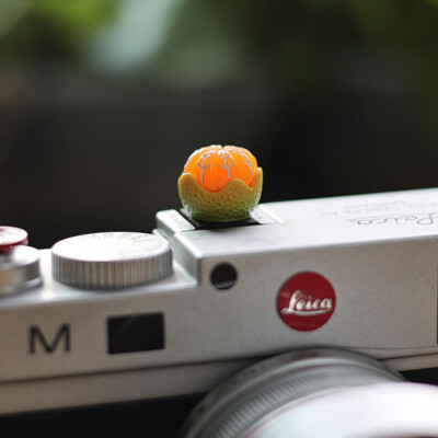 Camera Hot Shoe Cover Cap Orange For Leica Fuji XT30 XT5 Nikon