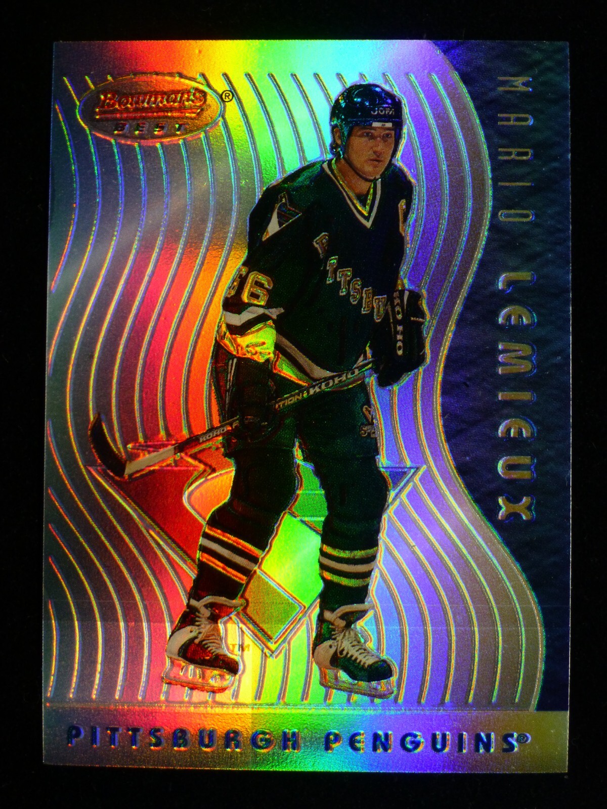 1995-96 Bowman's Best #10 Mario Lemieux Refractor