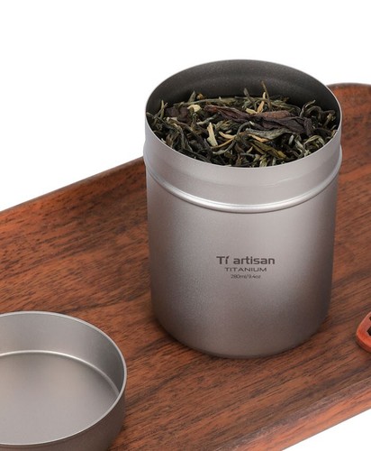 280mL Pure Titanium Storage Box Coffee Tea Cans EDC Portable Container Tank - Picture 10 of 12