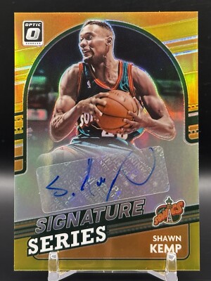 2021-22 Donruss Optic Shawn Kemp Signature Series Gold Prizm 01/10 SSP #SS-SKP