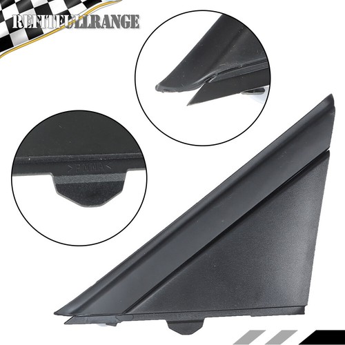 Par de cubiertas de bandera de espejo de puerta molduras negras laterales izquierdo y derecho para Fiat 500 2012-2019 - Imagen 13 de 13