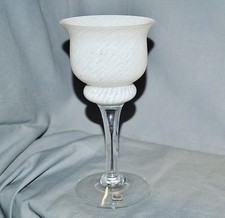 Large Wine Glass Cup, White, Boda Glasbruk, Sweden, 20 cm