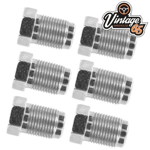 6 Metric Brake Pipe Fittings Unions Master Cylinder 12mm x 1mm Metric 1