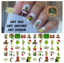 Christmas Waterslide Nail Decals Set Of 50 Instructions & Bonus