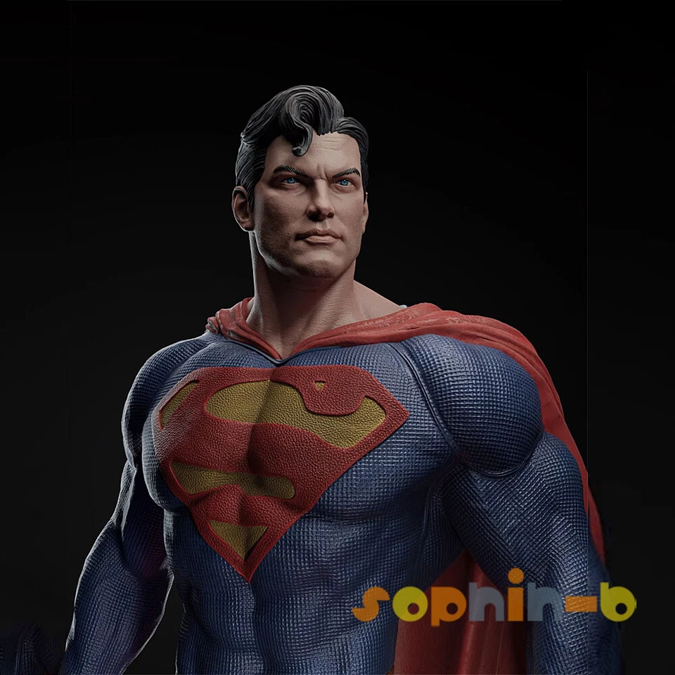 Super Man of Steel Resin 1:4 Scale Model Kit Unpainted 3d Print Statue Figure - Image 2 of 4