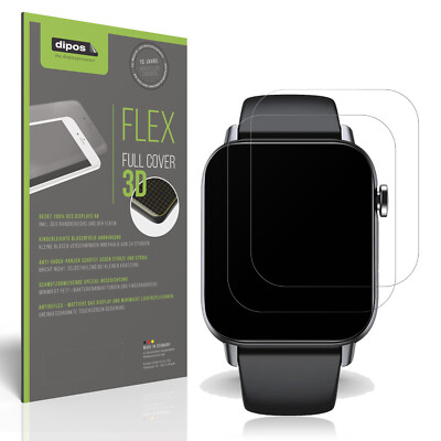 2x Full Cover Schutzfolie matt für Gard Pro Health Smartwatch 2+ Panzerfolie