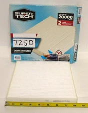 SuperTech Cabin Air Filter 7250 Replacement Air/Dust Filter for Toyota & Others