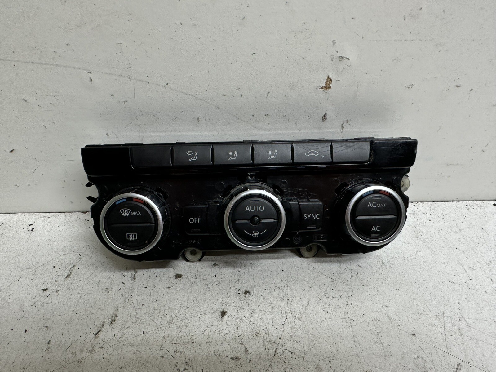 2012 Volkswagen Passat Single Zone Climate A/C Heat HVAC Temp Panel ...