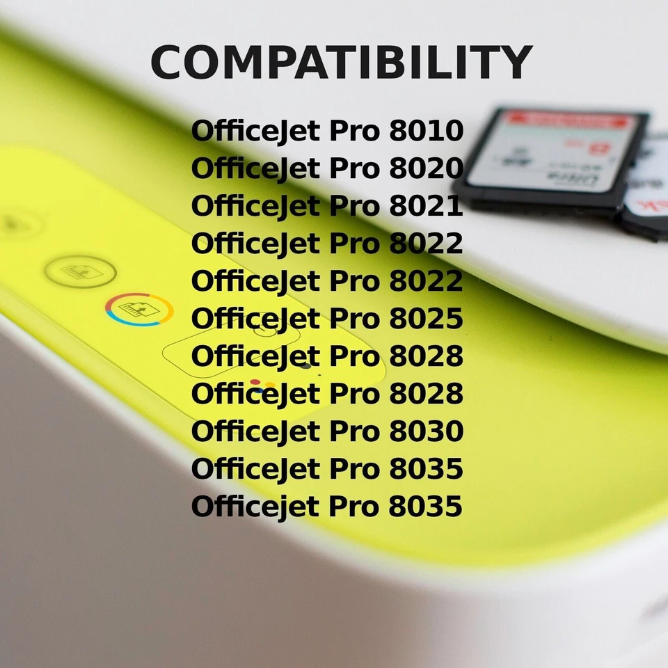 Cartuchos de tinta 4pk 910XL para HP OfficeJet Pro 8010e 8020e 8022e 8025e 8028e Foto 2 de 2