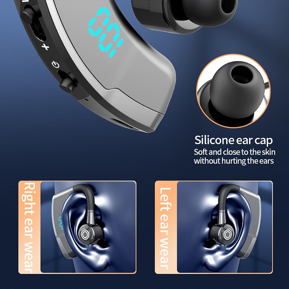 LEVN Auriculares Bluetooth V5.2, Auriculares Bluetooth Para Camionero
