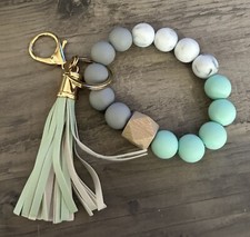 Beaded Wristlet Keychain With Tassel - NWT - Super Cute - Boho Style