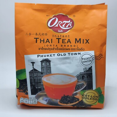 Thai Tea Instant Mix Orta Phuket Oldtown Signature Drink Thailand Beverage 450g