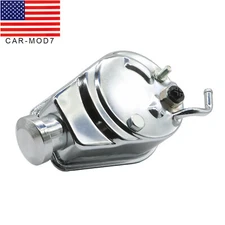 For Chevy BBC SBC 350 454 Chrome Saginaw 5/8" Key Way Style Power Steering Pump