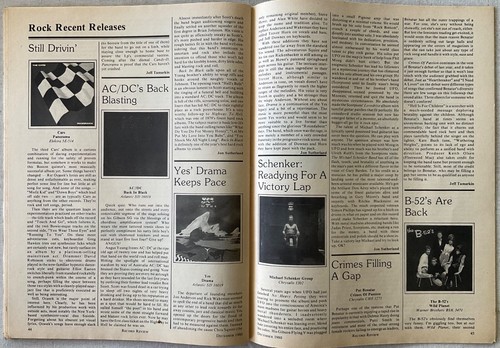 RECORD REVIEW Magazine - December 1980 w/ Pat Benatar • Devo • The Temptations - Picture 5 of 7