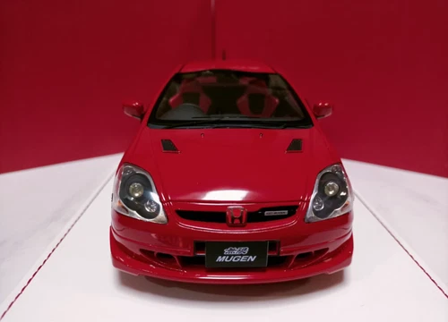 AMC 1/18 Resina Coche Modelo Honda Mugen Civic Tipo R EP3 Rojo - Imagen 6 de 10