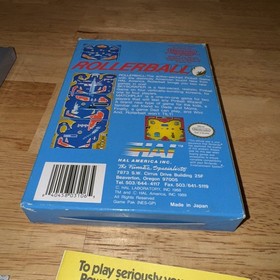 1989 Rollerball Nintendo NES Complete in Box CIB