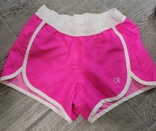 OP Ocean Pacific Girl's Board Shorts Bright Pink Size MED 7-8 EUC