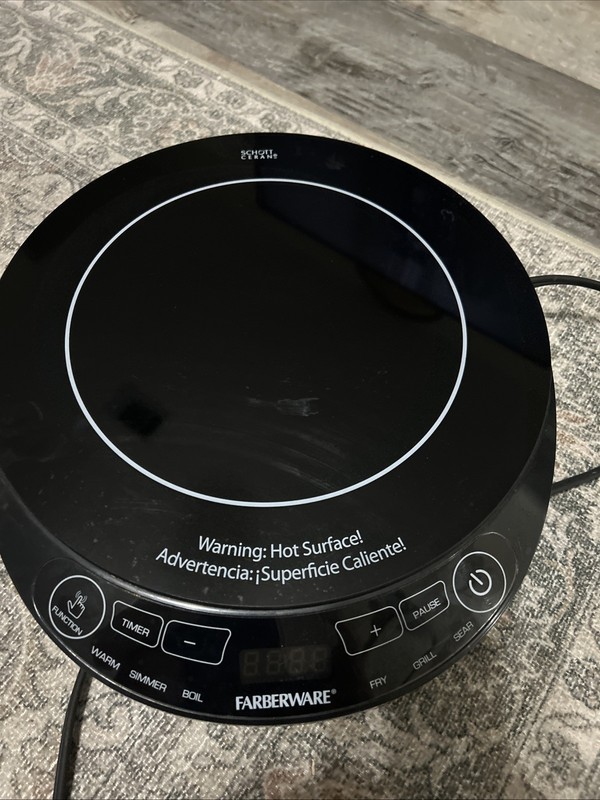 Farberware Induction Hob MC-STW1315 1300W Black 6 Settings