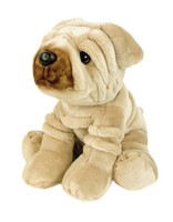Kuscheltier Hund Shar Pei Beige Sitzend 30 Cm PlüSchhund