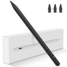 Stylus Pen for iPad 2025-2018, 15 Mins Fast Charge Pencil A16 Black