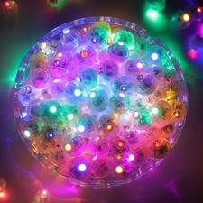 ZGWJ 100PCs Colorful Balloon Lights Mini, Battery 100 Pcs-Standard,