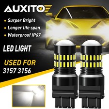 2X 3157 3057 4057 Turn Signal Light reverse Bulbs High Power LED White48H USA EK
