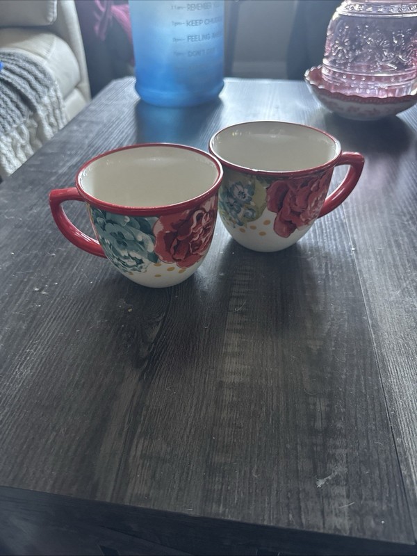 Pioneer Woman Blossom Jubilee Coffee Mugs Set of 2