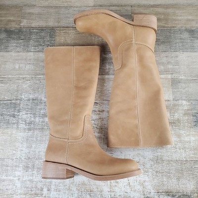 Steve Madden Riggs Womens Boots Sz 10 Banana Leather Slip On Round Toe