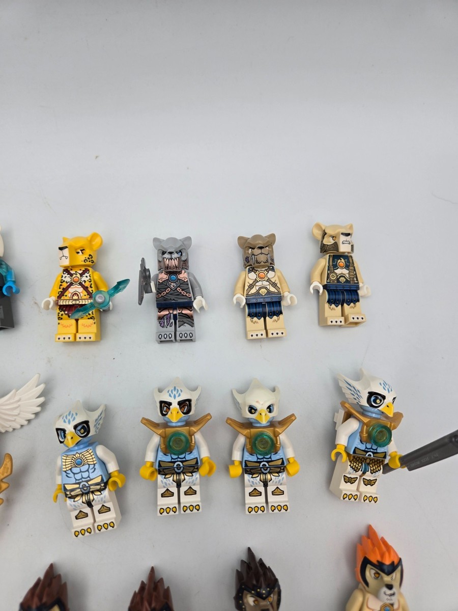 Huge LEGO Legends of Chima Minifigure Lot x43 Accessories Lion