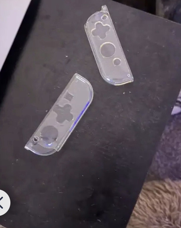 Clear Plastic Anti-Scratch Shell Set for Nintendo Switch Joy-Con (2pc)