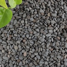 CJGQ 18lb Black Polished River Rocks for Plants, Succulents, Aquarium, Landscapi