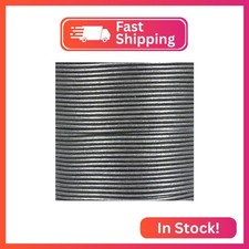 1.5 mm Grey Round Leather Cord - 25 Yards - Perfect for Crafts, DIY, Jewelry, an
